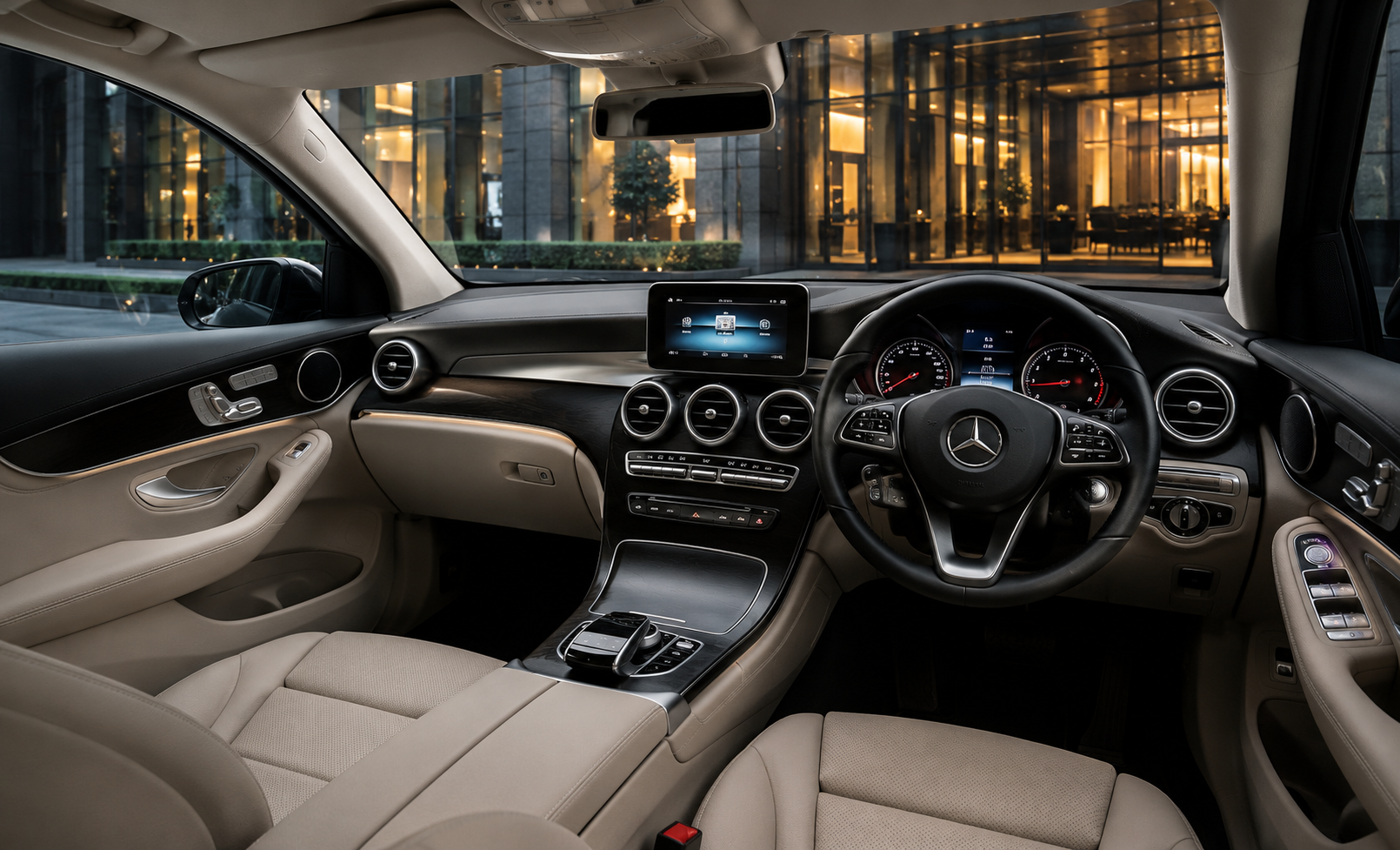 Mercedes V Class luxury chauffeur interior in London