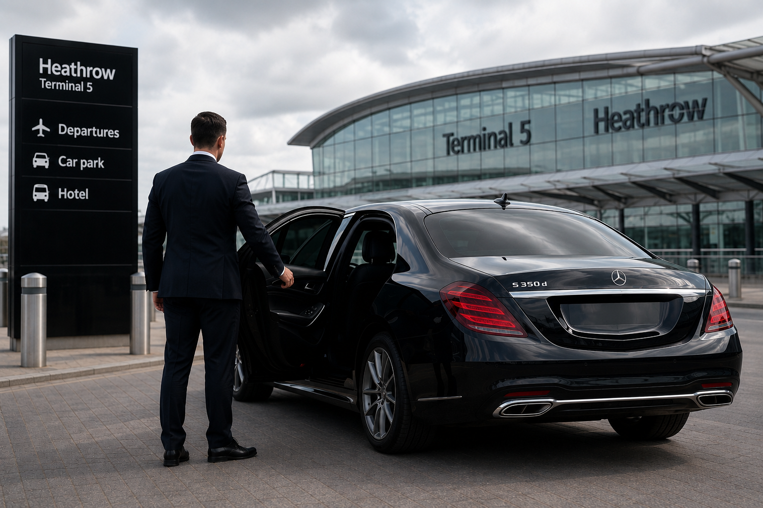 London Airport Chauffeur luxury airport transfer vehicle