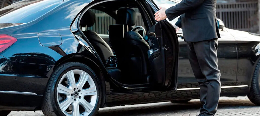 Professional chauffeur providing premium travel service
