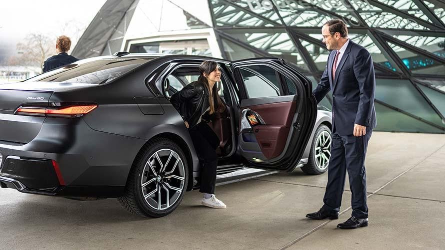 Professional business chauffeur