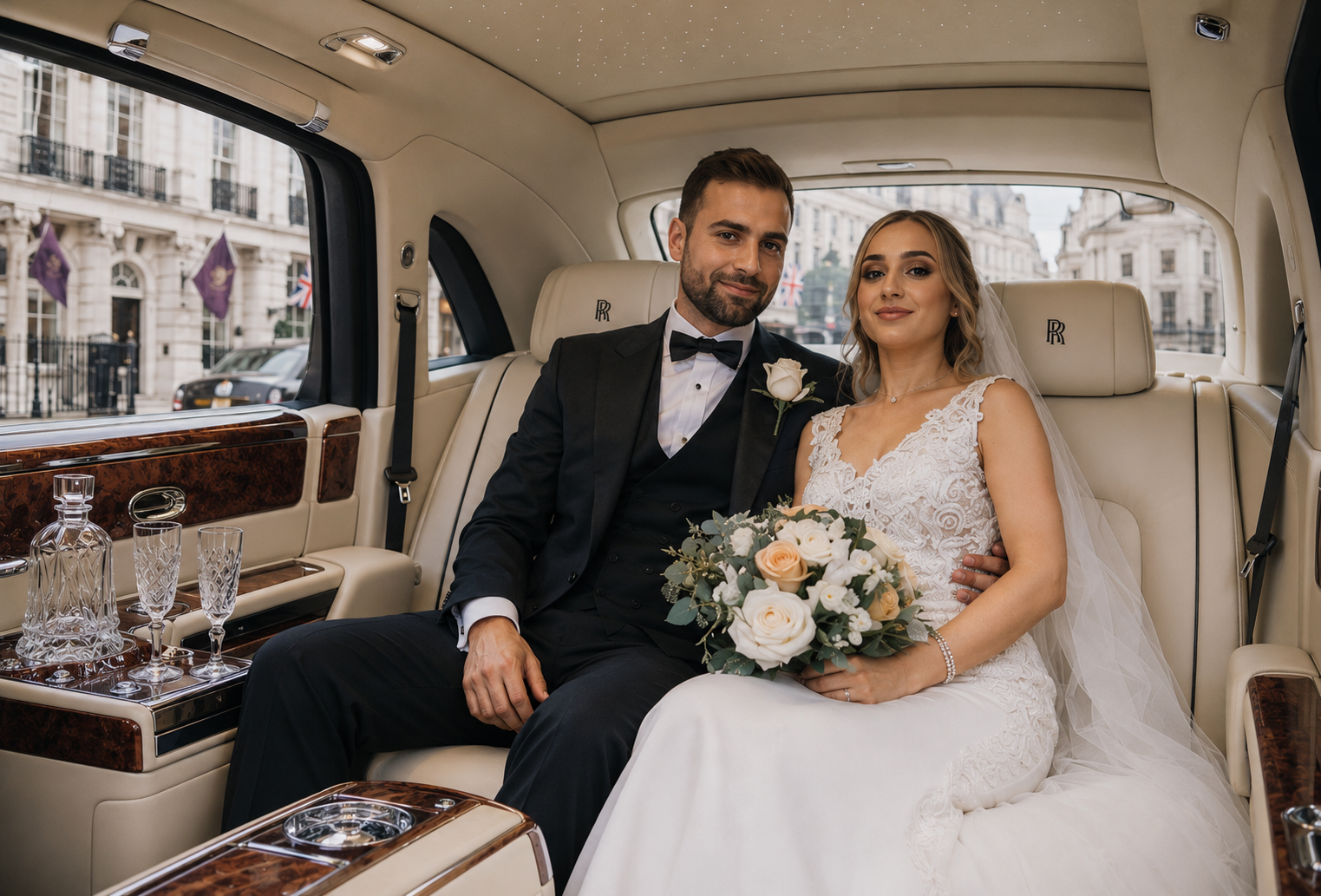 Luxury wedding chauffeur service London