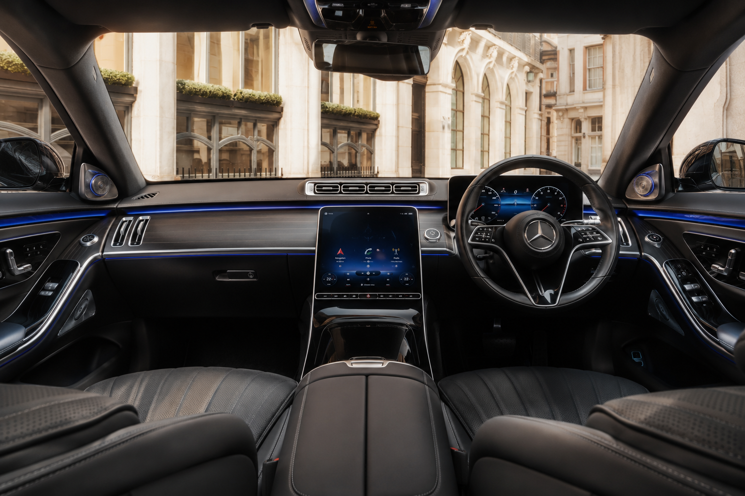 Professional chauffeur service London luxury vehicle
