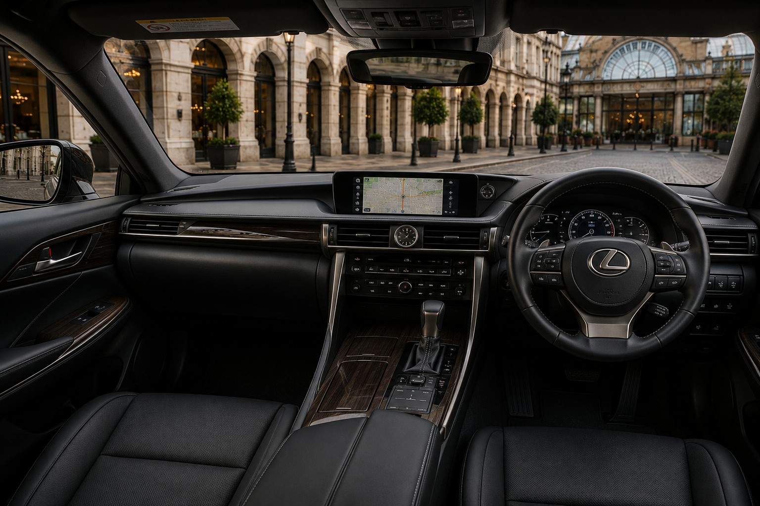 Luxury VIP chauffeur vehicle interior