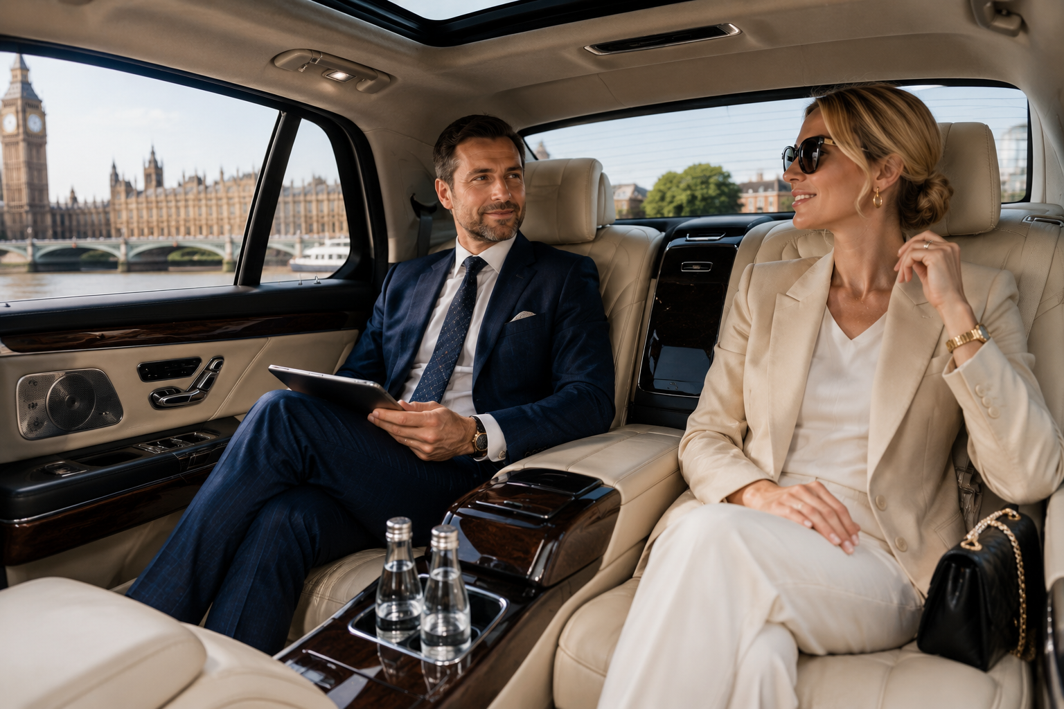 Luxury Car Hire London with Driver fleet vehicle interior