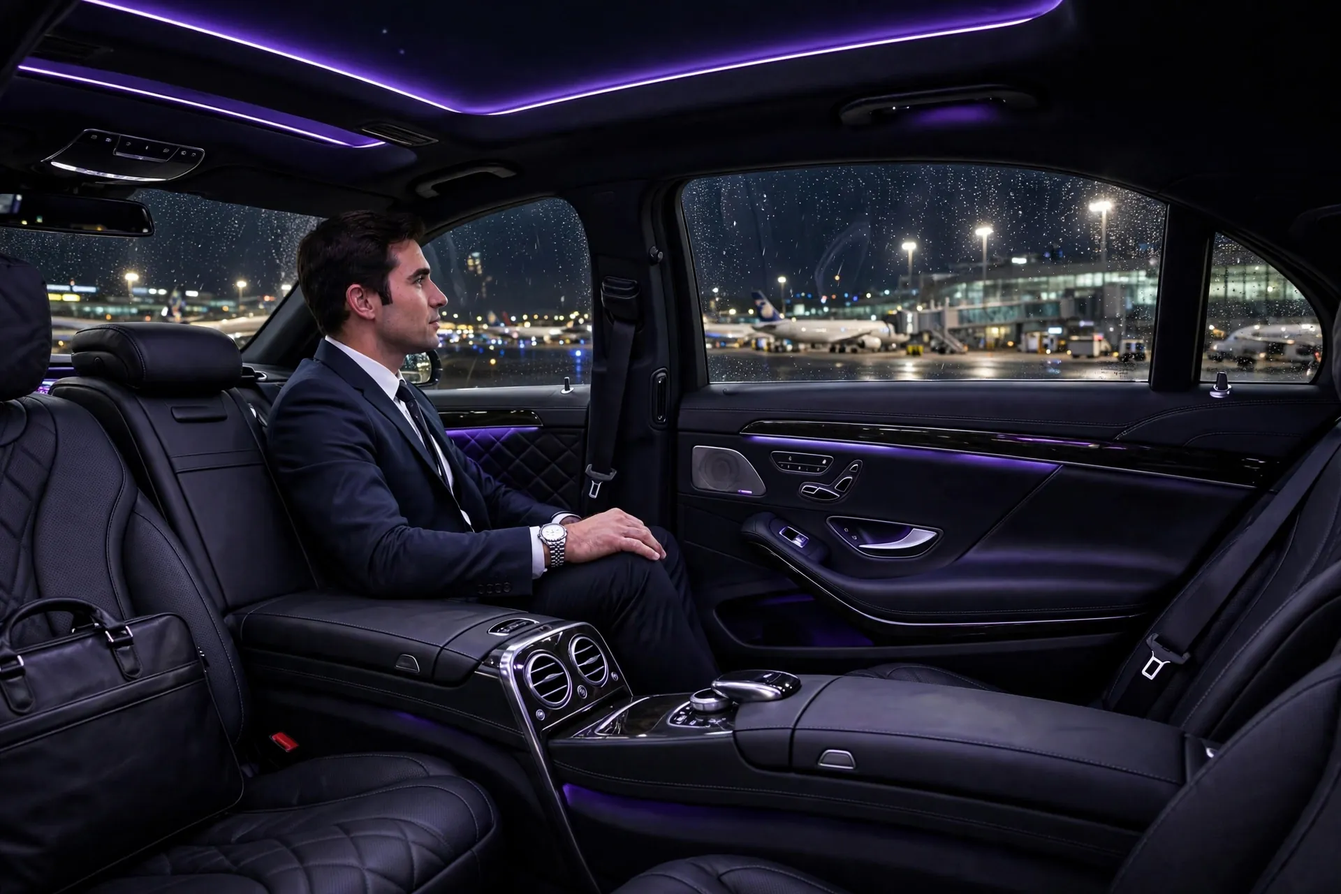 Executive Car Service Heathrow vehicle interior