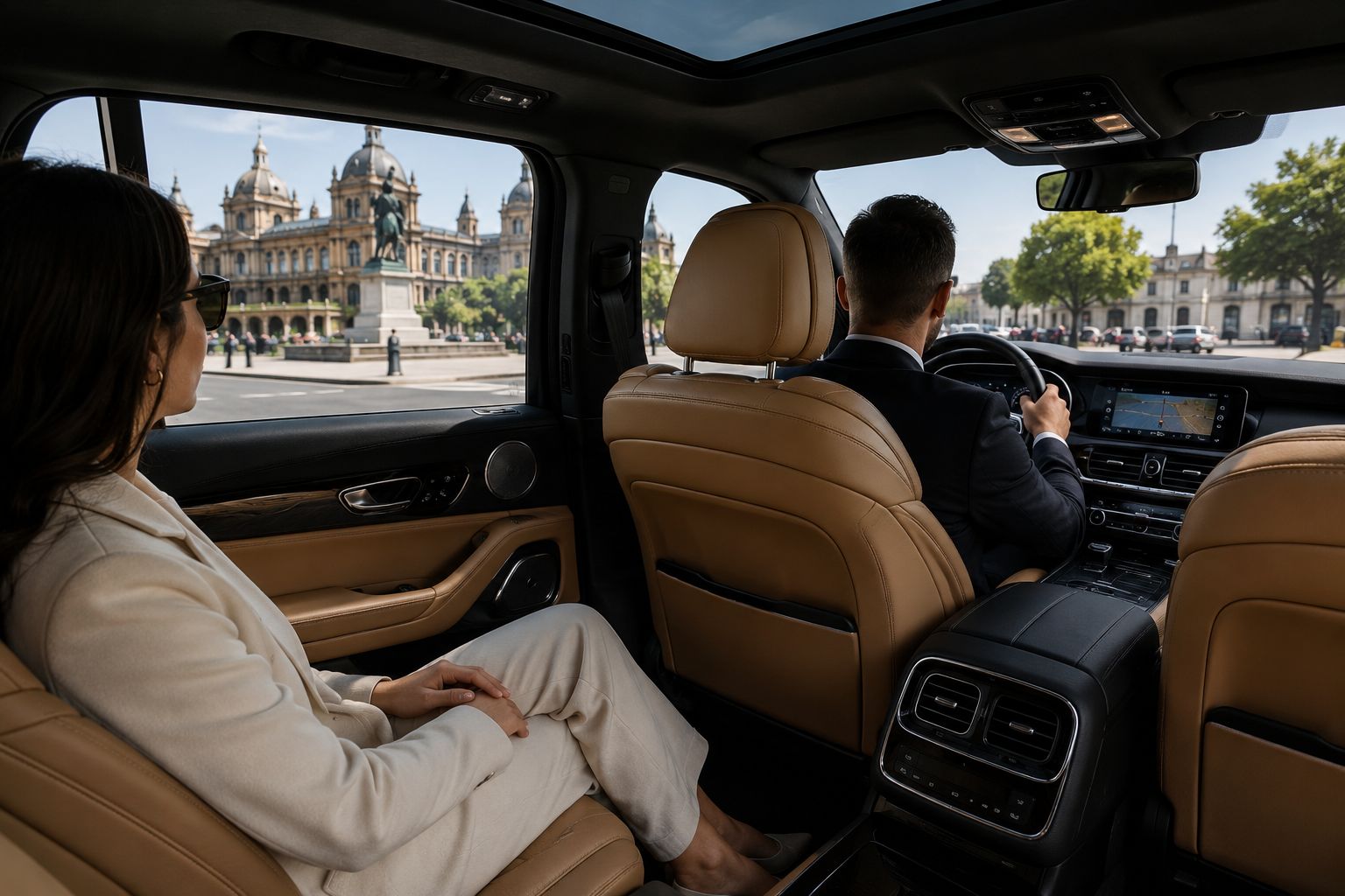 London Attractions Chauffeur fleet vehicle interior