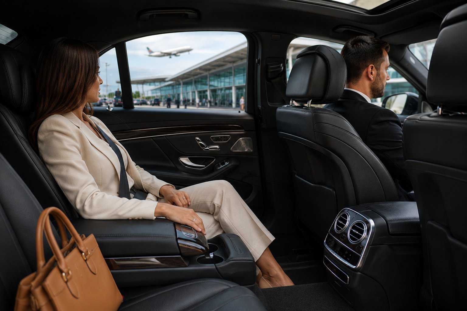 Best airport transfer in London vehicle interior