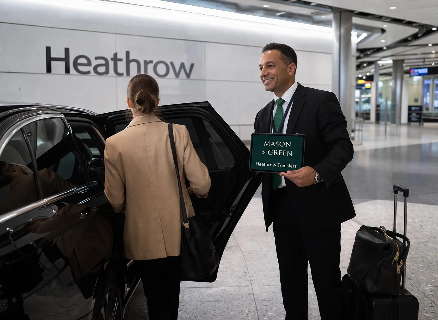 Chauffeur Service Near Heathrow Airport vehicle interior