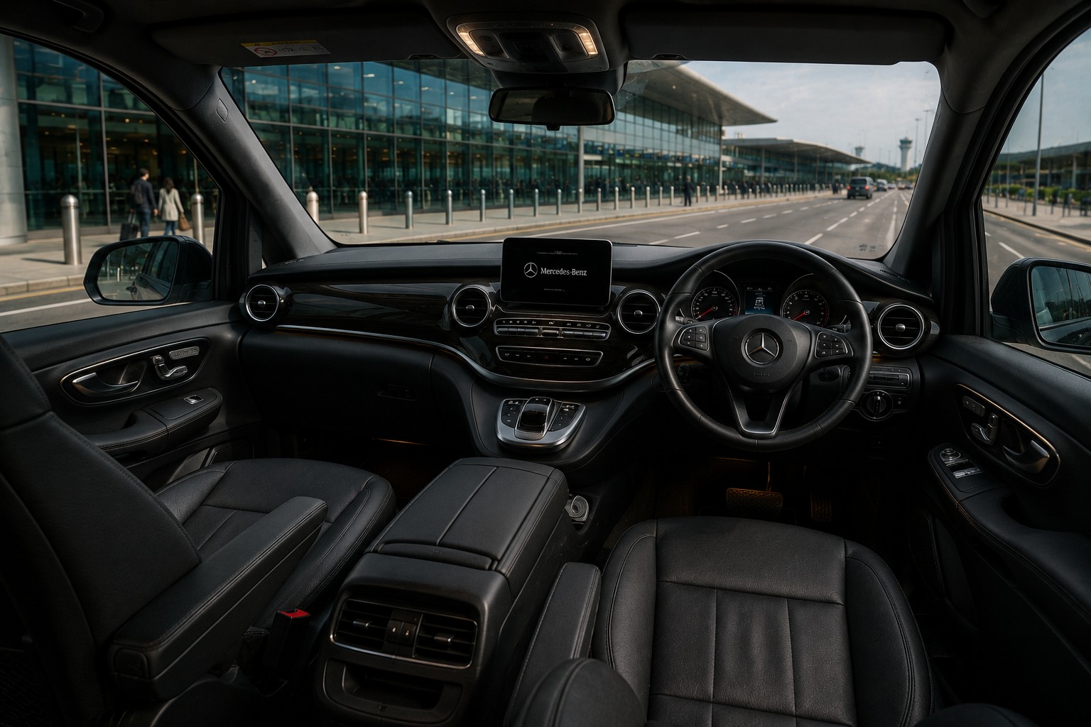 Airport Pickup Chauffeur Service right hand drive interior