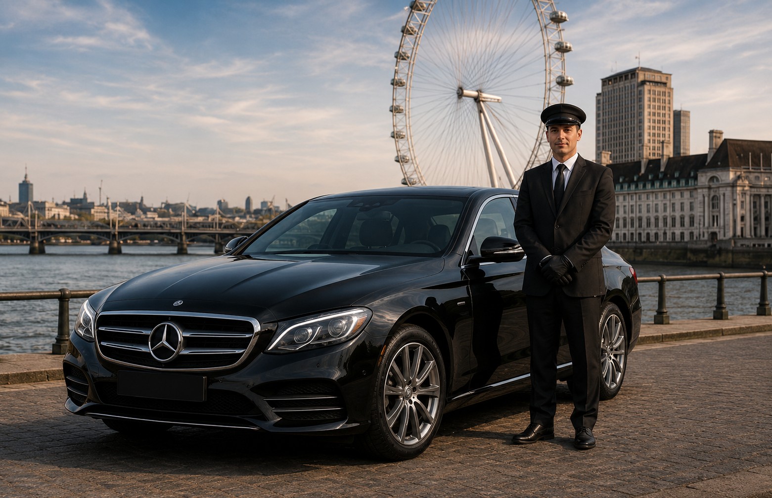 Hire Professional Chauffeur Service with luxury Mercedes vehicle