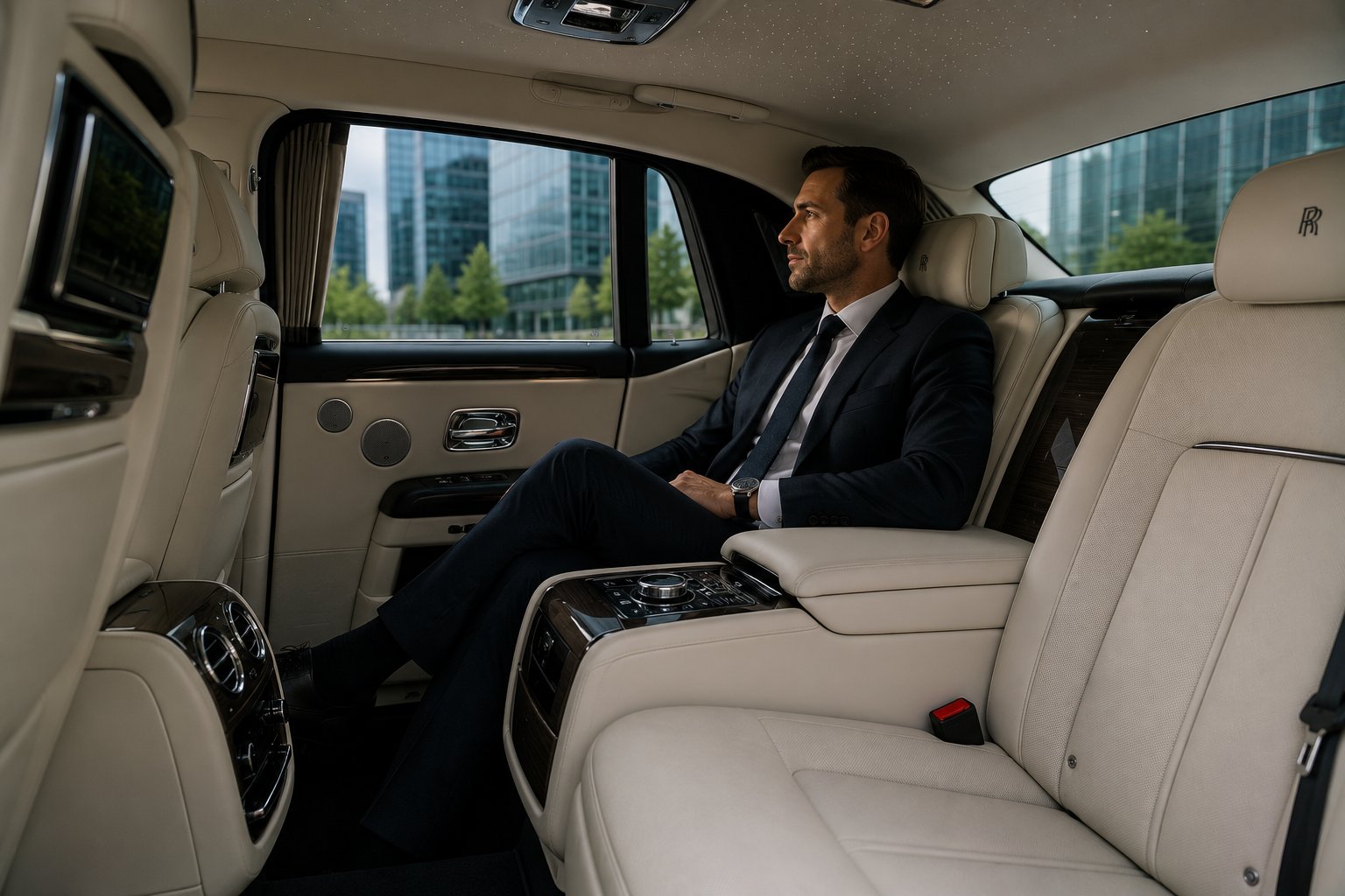 Corporate Chauffeur Benefits fleet vehicle interior