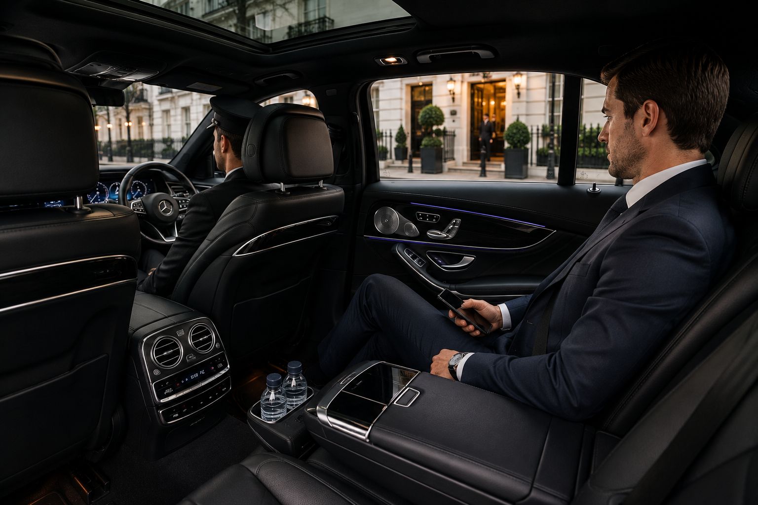Door to Door Chauffeur London fleet vehicle interior