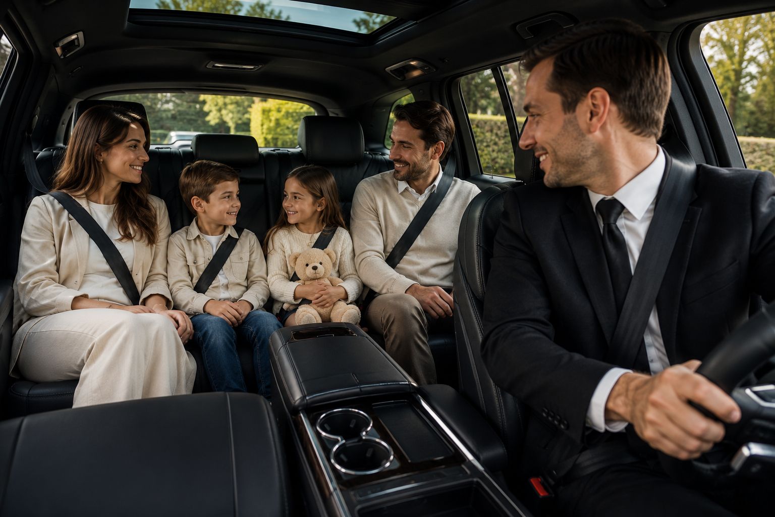 Driver for Family Travel vehicle interior