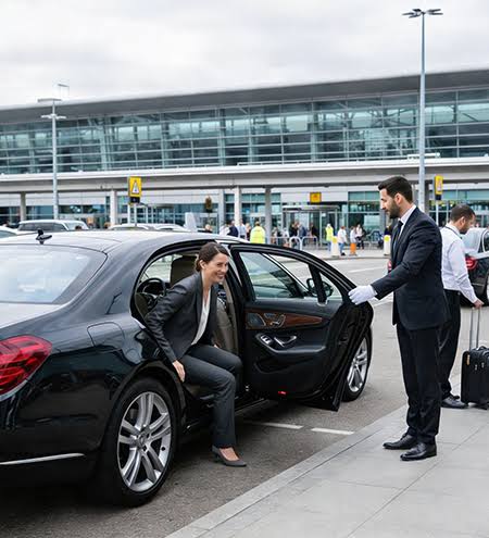 Luxury chauffeur vehicle interior for same day executive travel