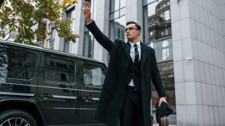 Luxury chauffeur vehicle interior for executive travel in London