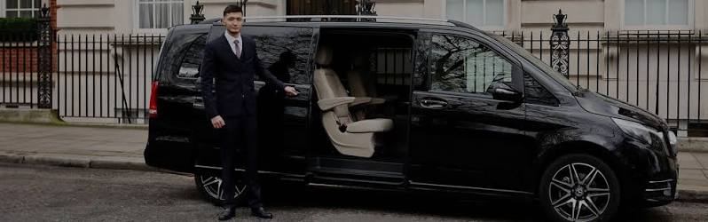 Luxury executive chauffeur interior for corporate airport transfers