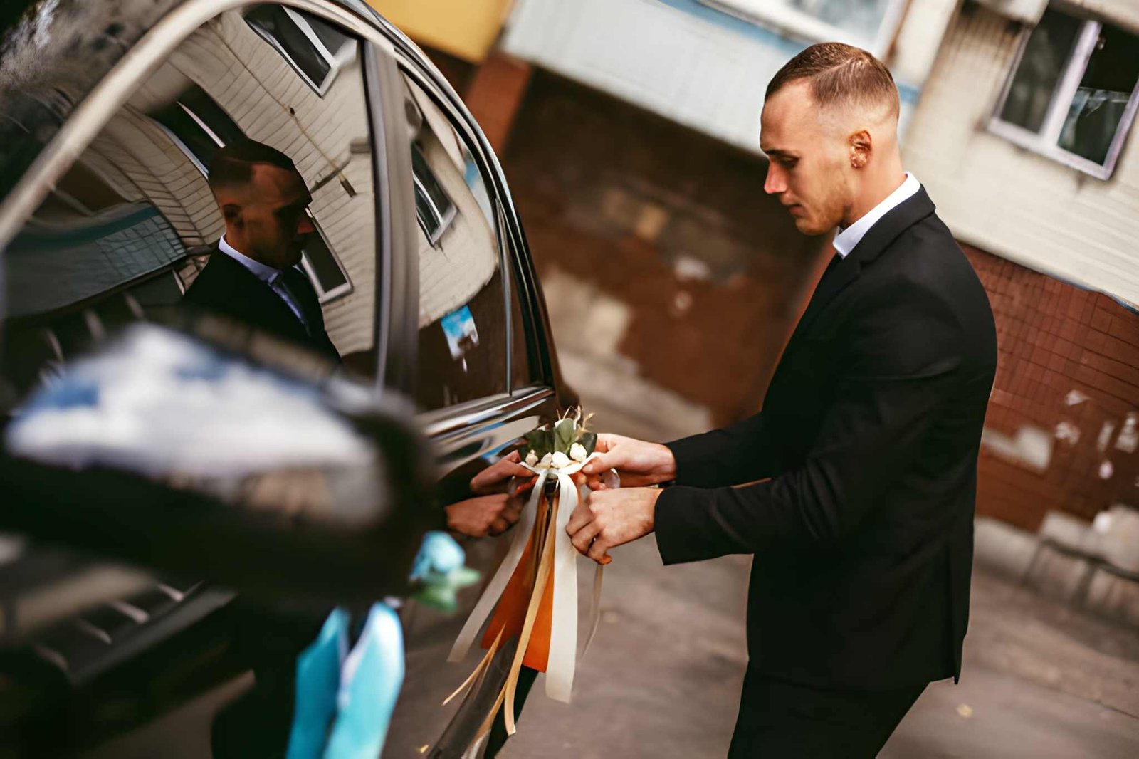 Luxury wedding chauffeur vehicle in London