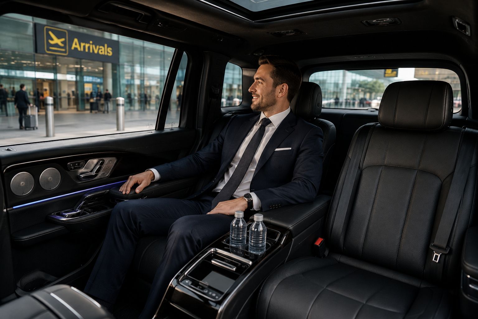 London Airport Pickup Guide fleet vehicle interior