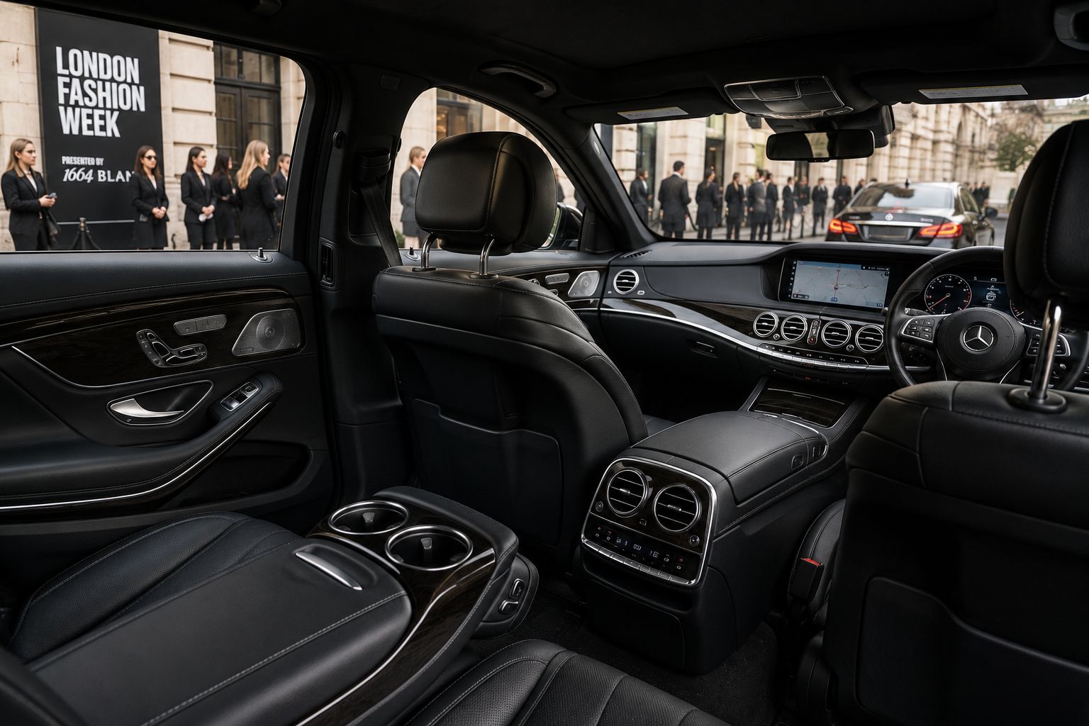 London Fashion Week Chauffeur fleet vehicle interior