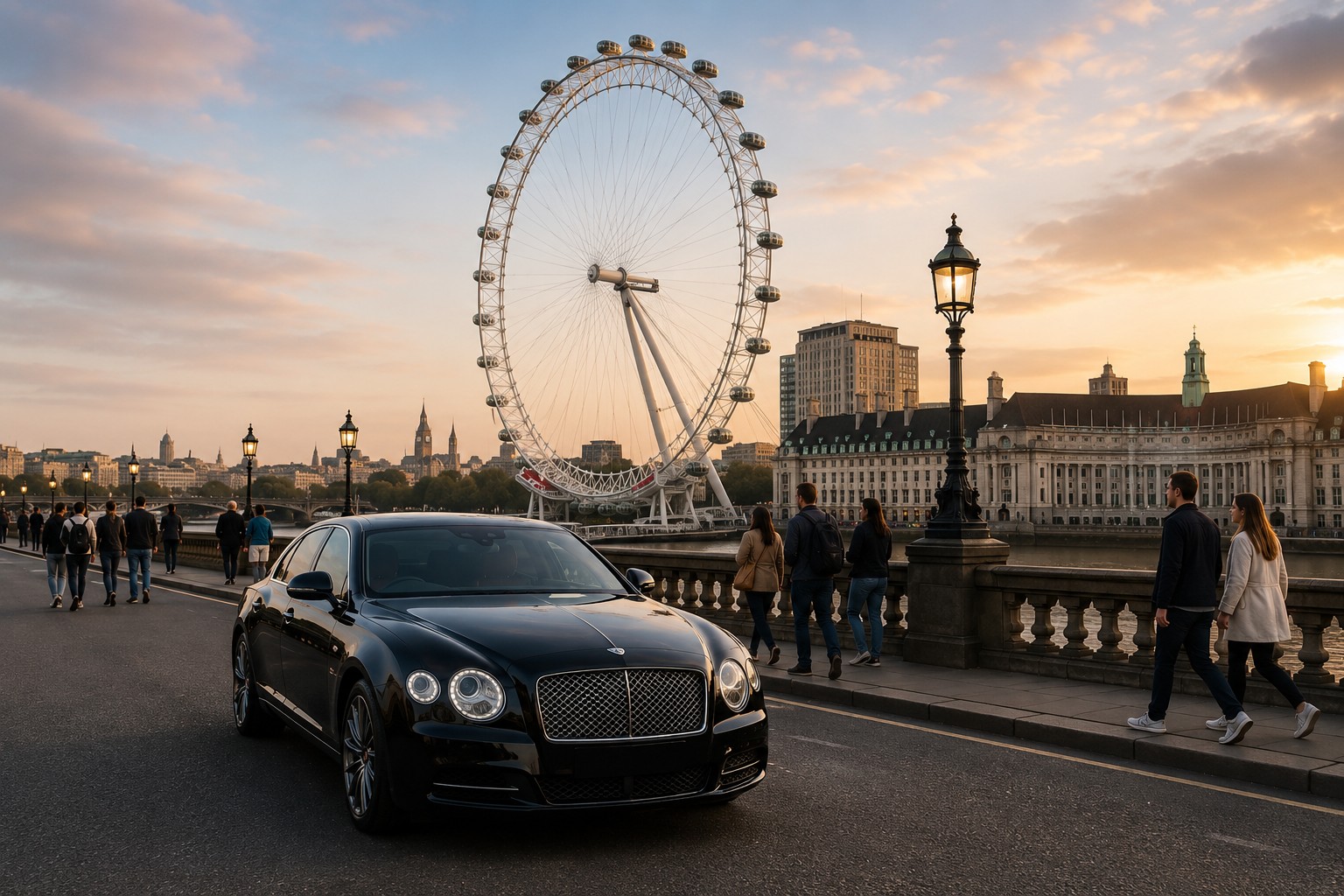 London Corporate Transport Service with luxury chauffeur vehicle