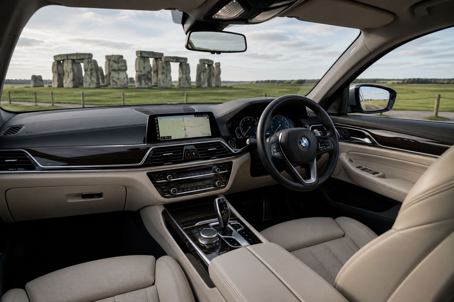 London to Stonehenge Chauffeur fleet vehicle interior
