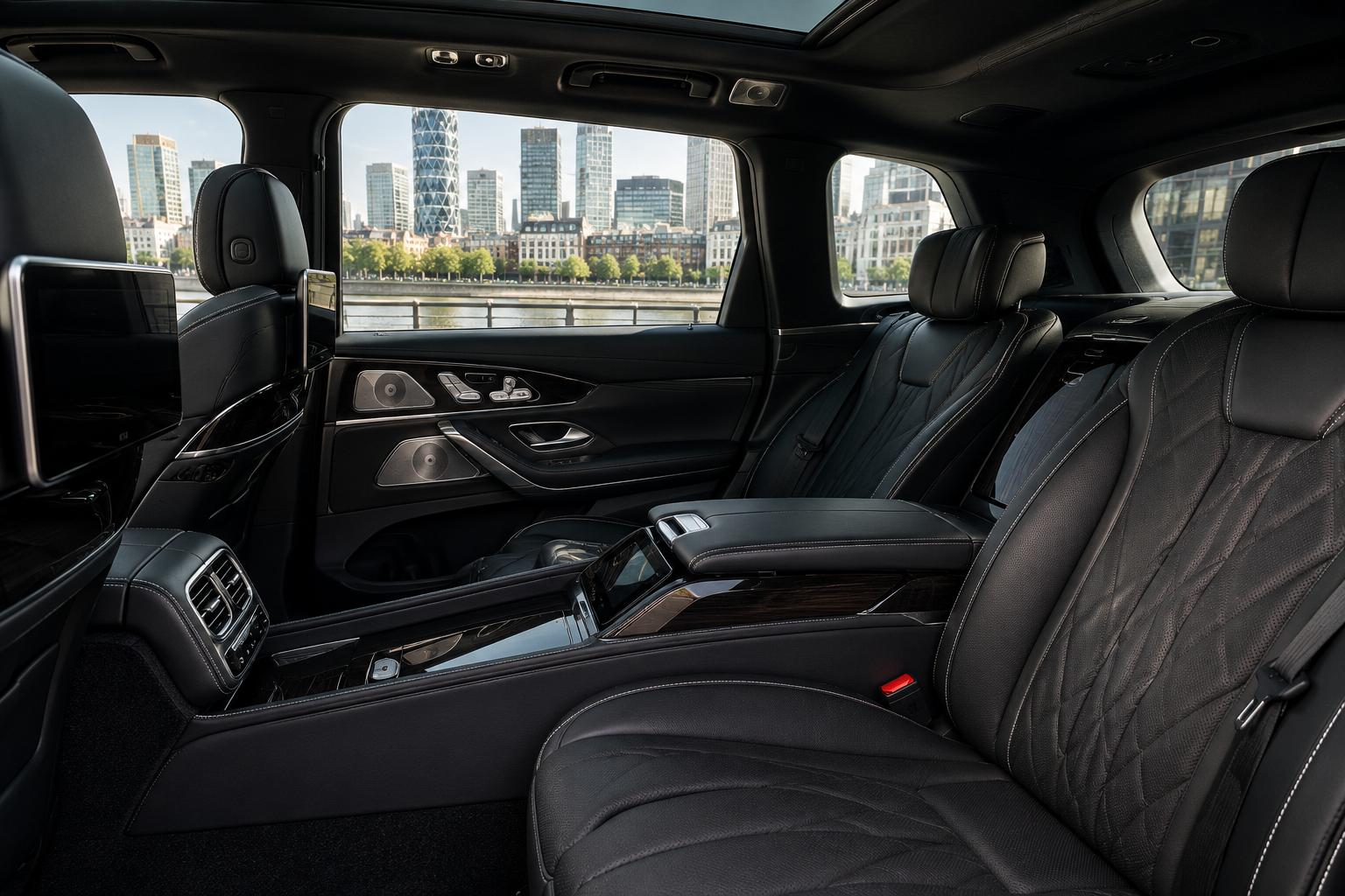 Luxury Ground Transportation London fleet vehicle interior