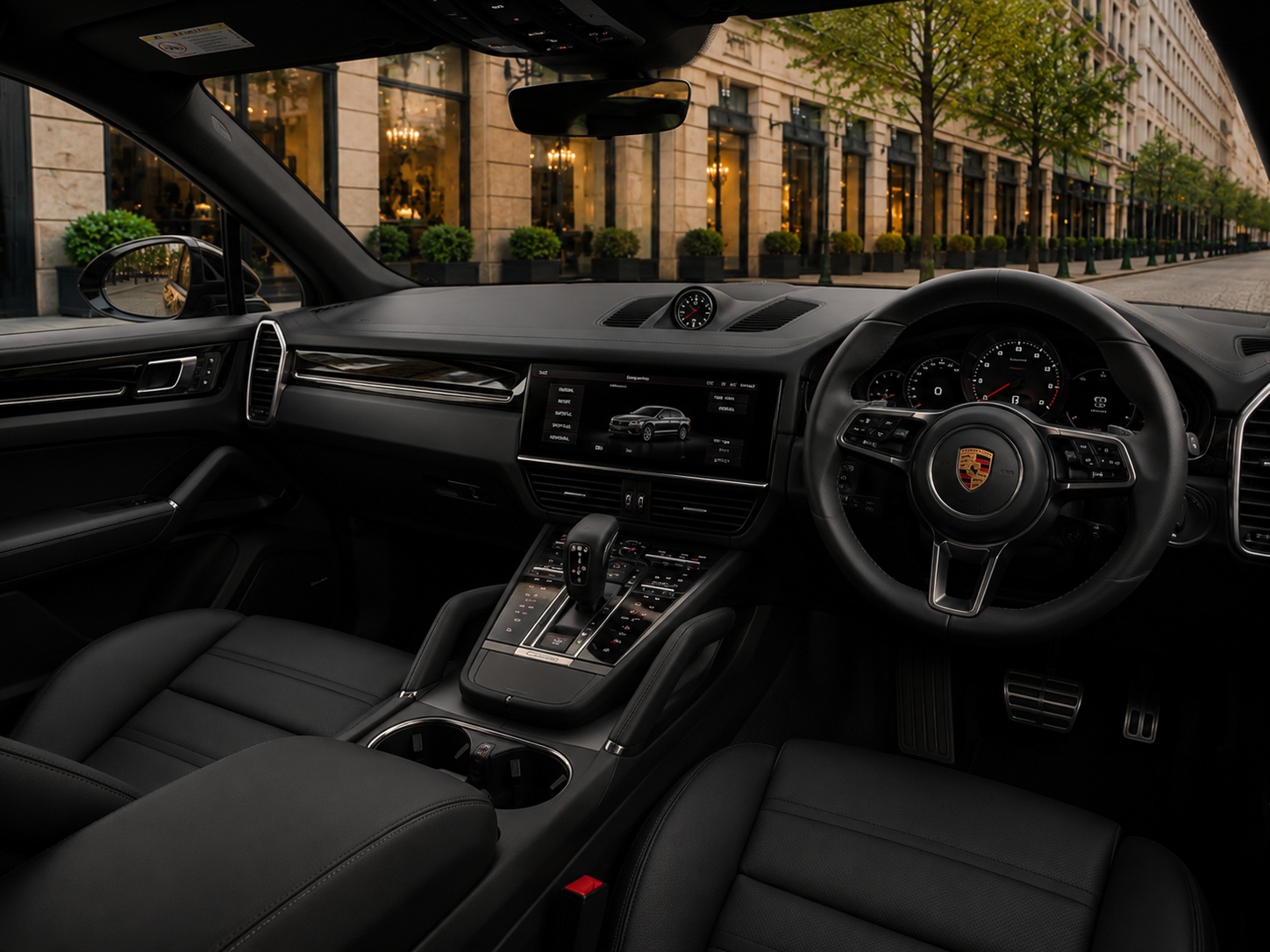 Luxury right hand drive chauffeur vehicle interior