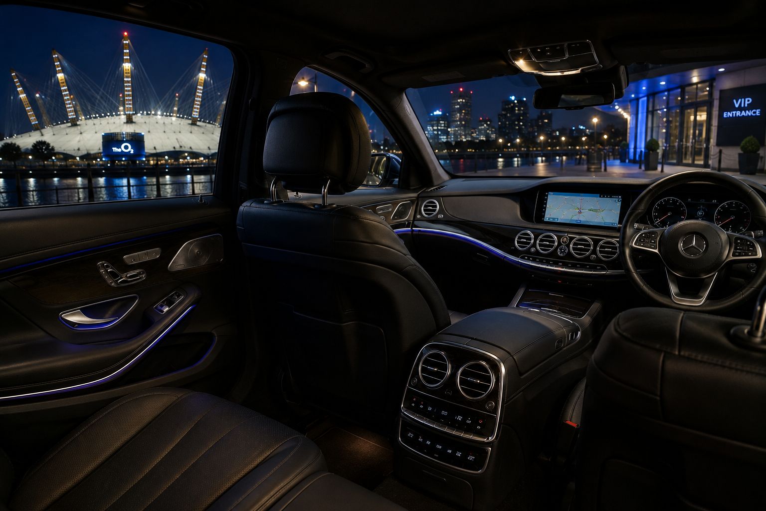 O2 Arena Chauffeur fleet vehicle interior