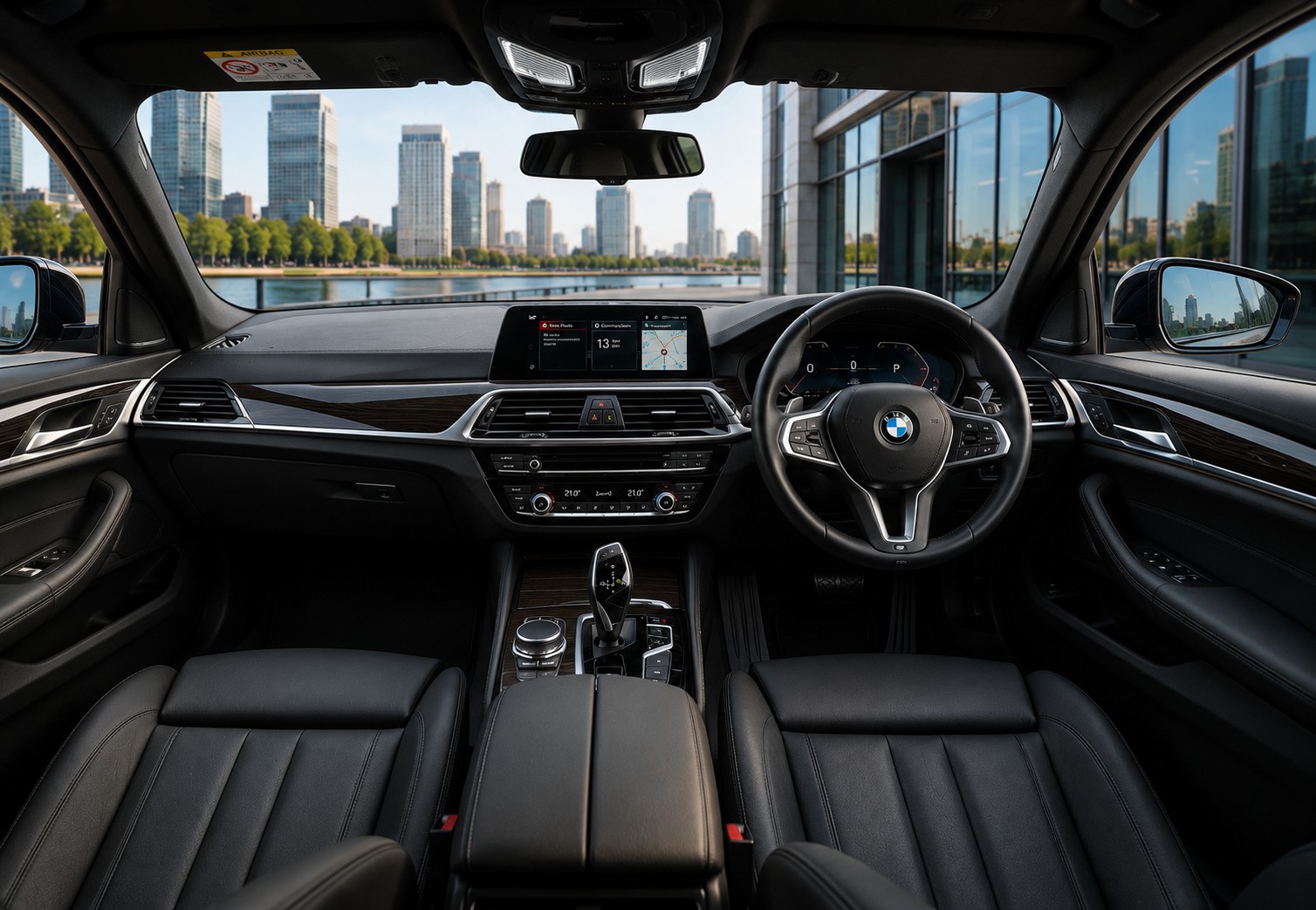 Luxury right hand drive interior for airport chauffeur transfer