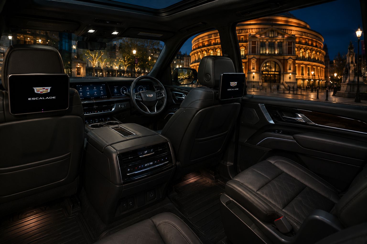 Royal Albert Hall Chauffeur fleet vehicle interior