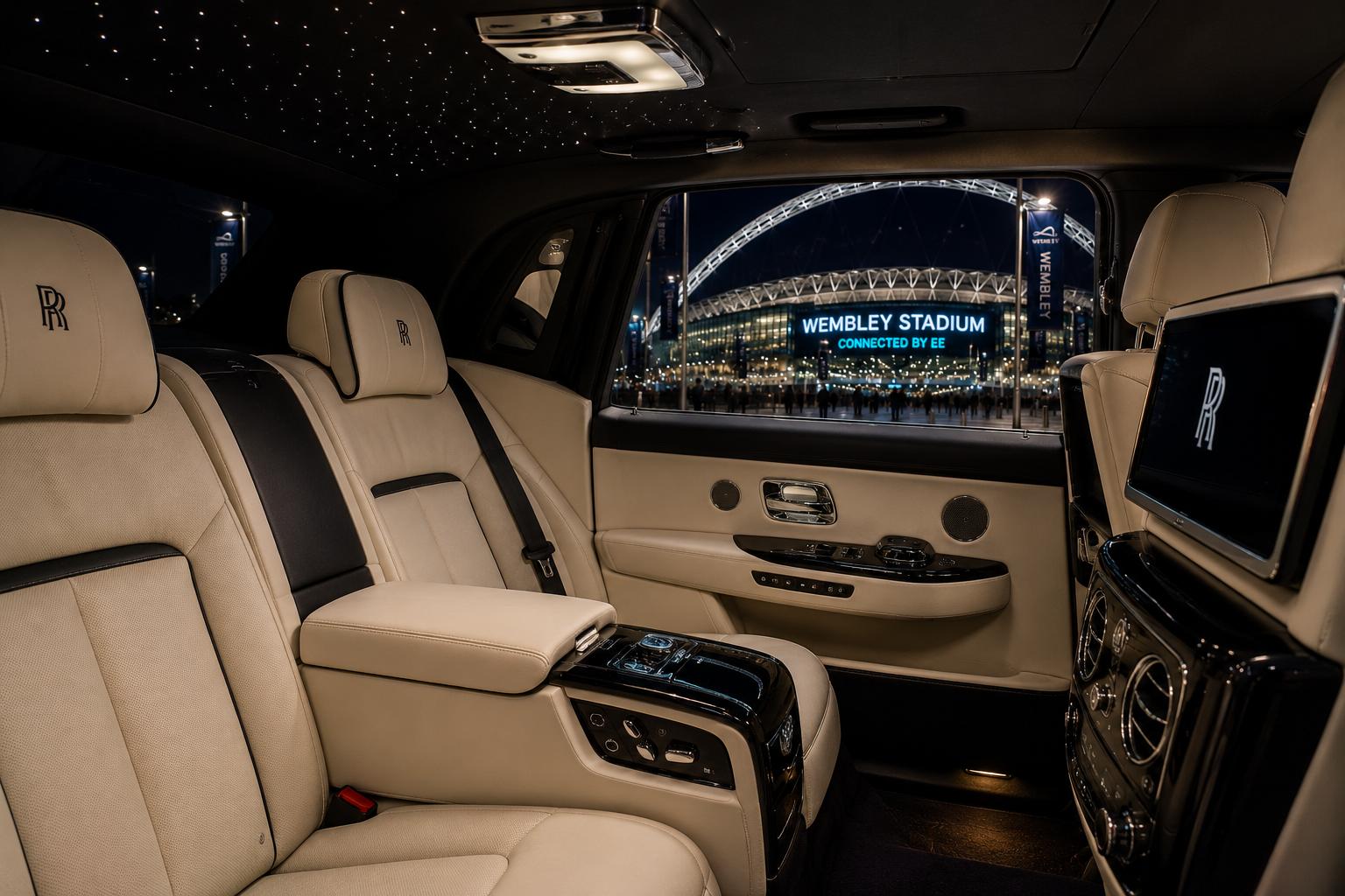 Wembley Stadium Chauffeur fleet vehicle interior