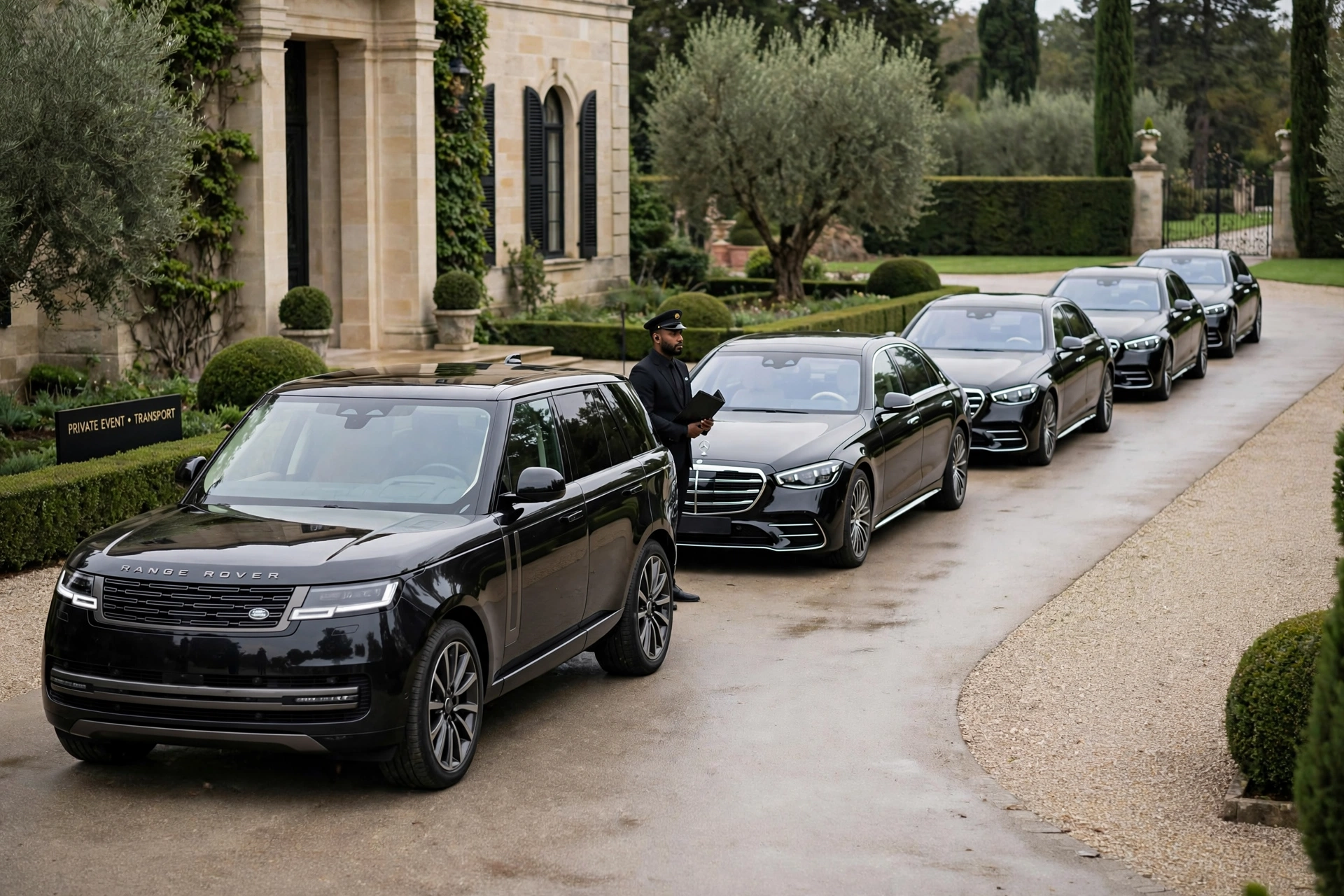 Private event transport with professional chauffeur