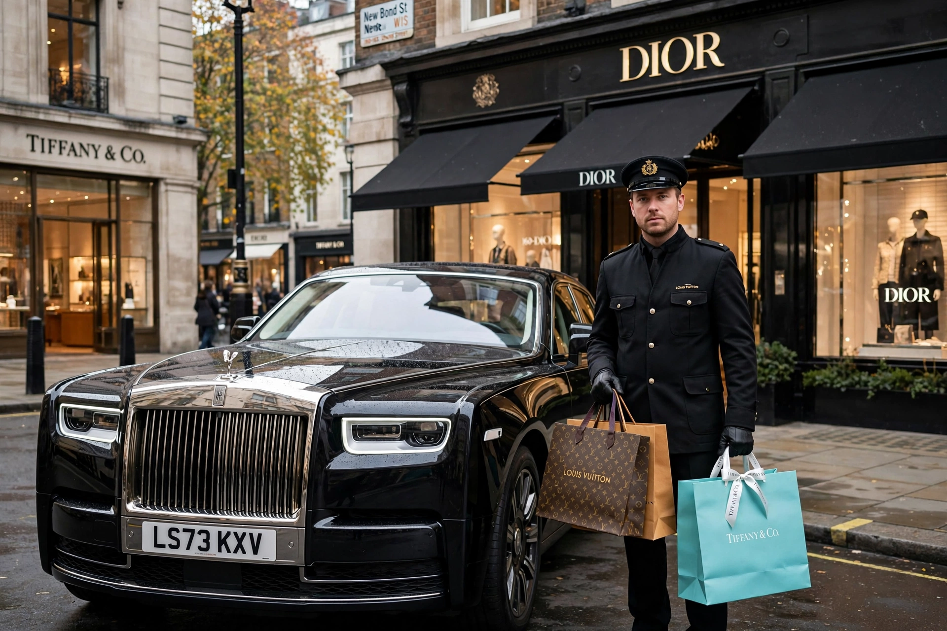 Luxury shopping chauffeur service in London