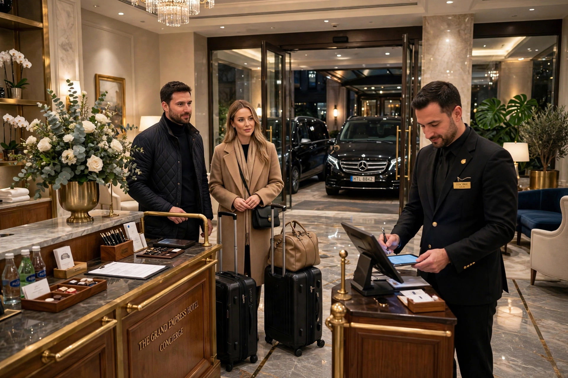 Hotel Guest Transport vehicle interior