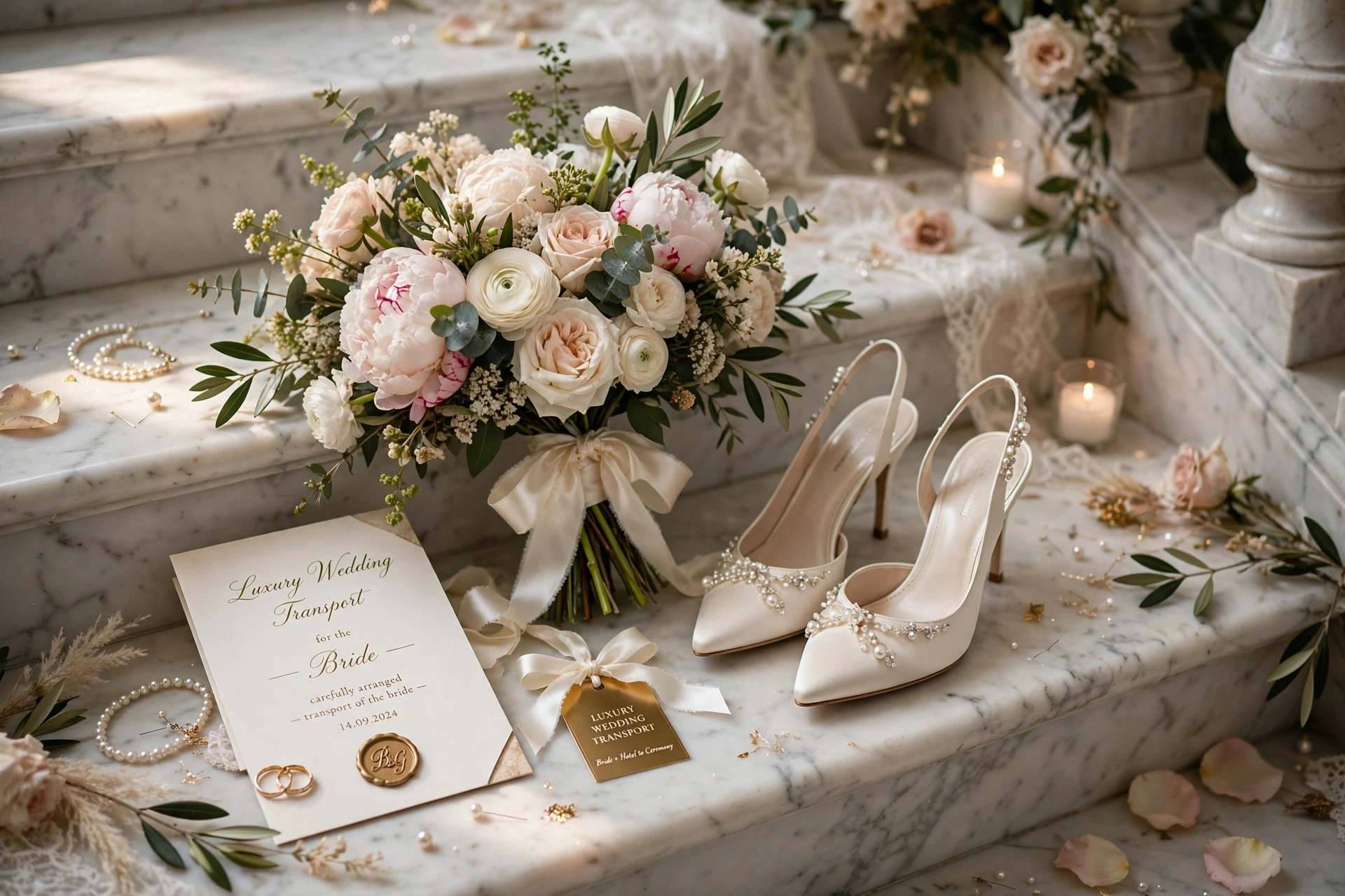 Luxury Wedding Transport vehicle interior