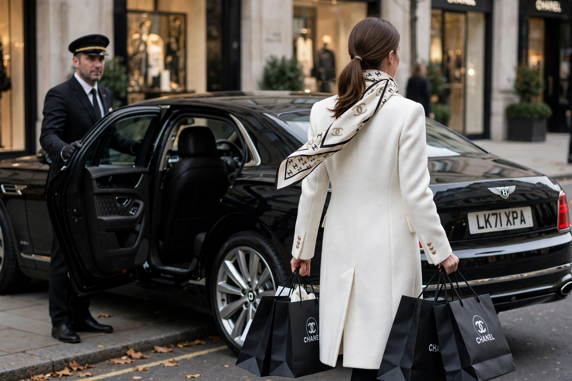 Designer Shopping Chauffeur vehicle interior