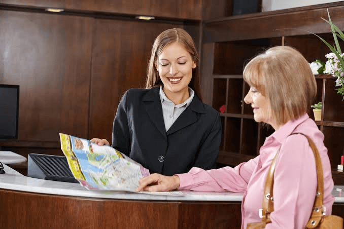 Luxury vehicle interior for hotel guests