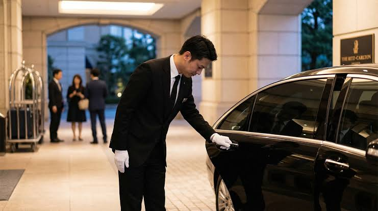 Executive vehicle interior for prestige chauffeur travel